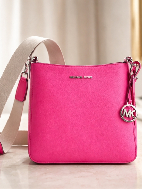 Michael Kors Handbags - Michael Kors Jet Set Travel Crossbody Bag in Hot Pink